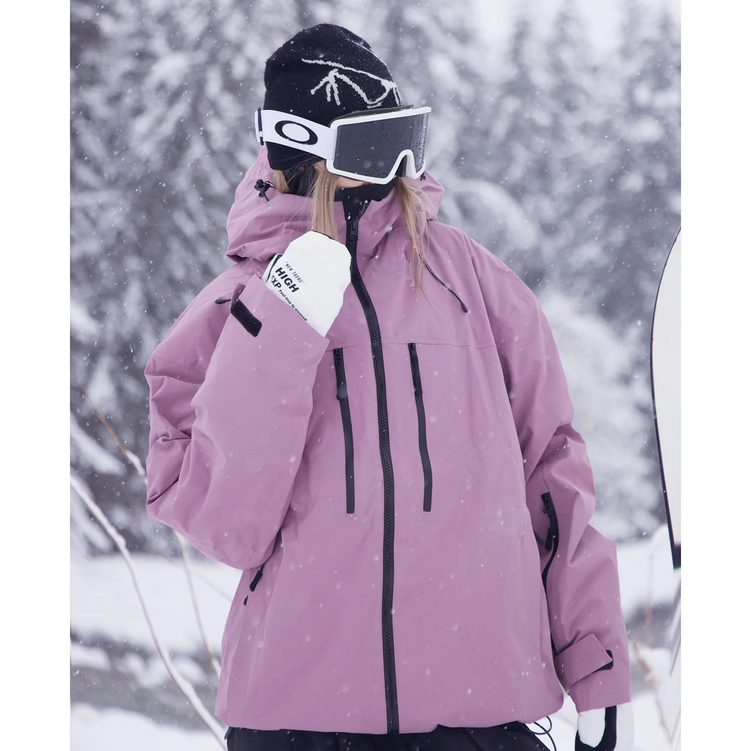 Veste de Ski d'hiver pour femmes et hommes, vêtements de Snowboard 3L, imperméable, coupe-vent, chaud et respirant, vêtements de neige en plein air, manteau de Ski à capuche