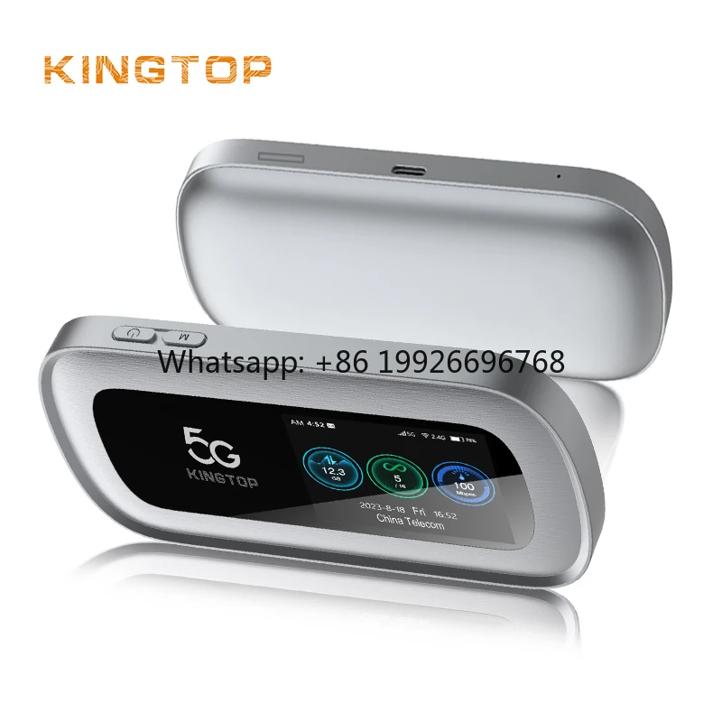 5G Outdoor Android 11 MTK6877 Chip Wifi6 Mobile Hotspot Wireless Portable Wifi Esim Available with LCD Display Screen