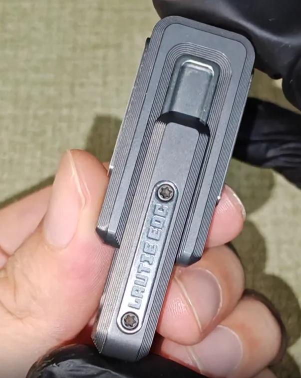 Used EDC Lautie Zirconium XLock 2.0 Zirconium Double Push 2.0 Fidget Slider Decompression toy