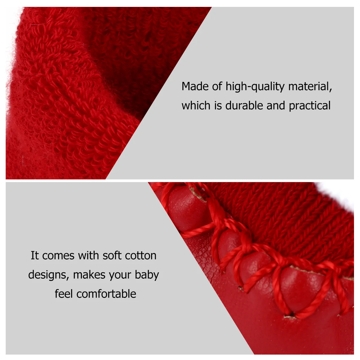 

1 Pair Anti-Skid For Kids Christmas Cotton Socks Non-Slip Sole Toddler Floor Socks Cartoon Design Baby Gift Soft Comfortable