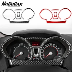 For Ford Fiesta 2011-2019 Carbon Fiber Instrument speedometer panel Trim Cover suit Car Interior Accessories Decorative Stickers