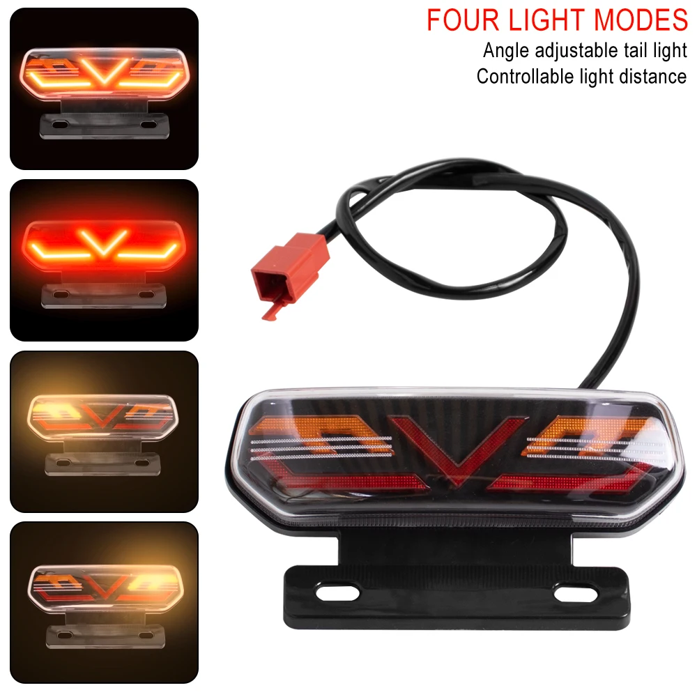 Motorcycle 12V LED Safe Driving Waterproof Stop Light Brake Light Direction Alert Signal Lamp Blinker Indicator