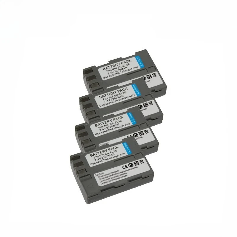 

4 шт. аккумулятора EN EL3 EL3a EN-EL3e для Nikon D70s D50 D80 D300S D300 D700 D90 D200
