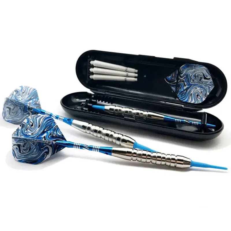 3Pcs Professional Darts 21g  Soft Tip darts with 3 Plastic shaft Dart Flights Aluminum shaft Electronic Dardos