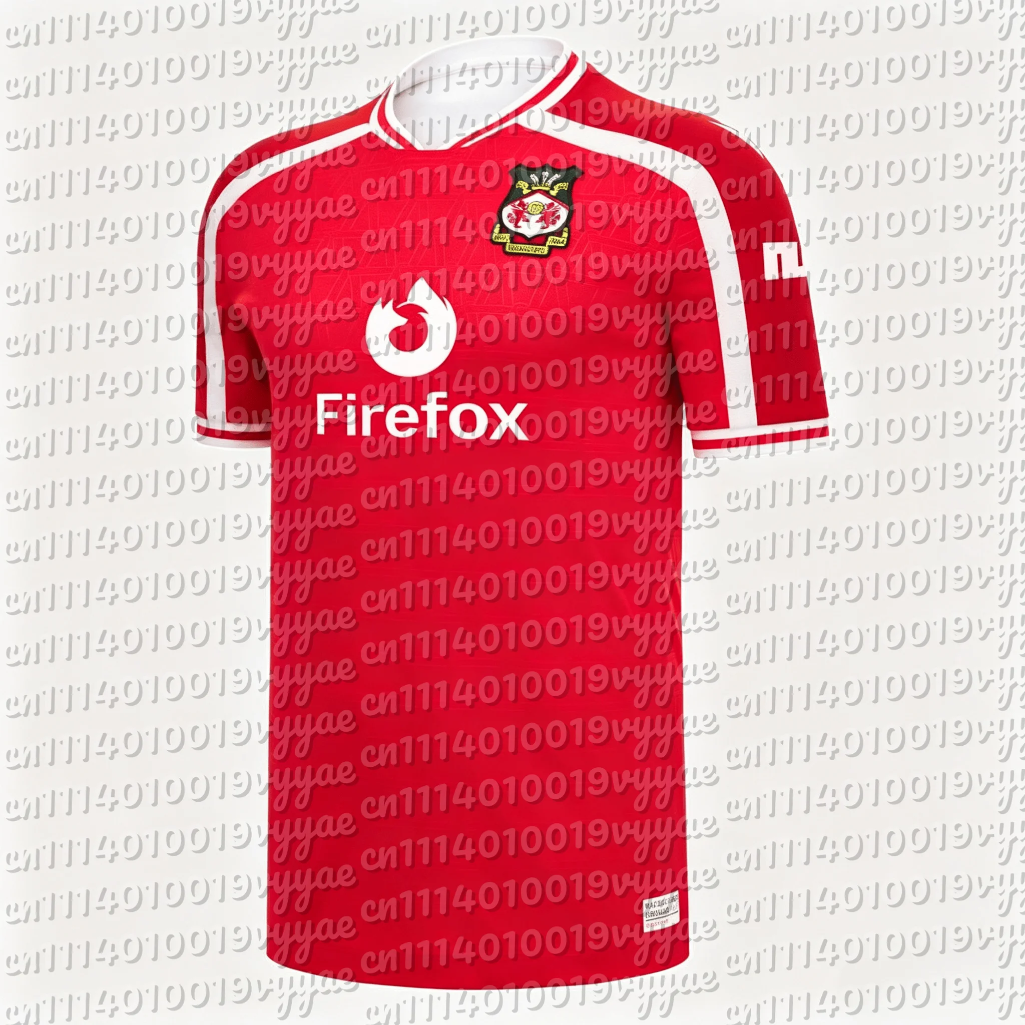 2026-27 Wrexham AFC Soccer Jersey Family Matching Outfits Football Shirt Men Women Casual Short Sleeve T-Shirt Red Uniform Top