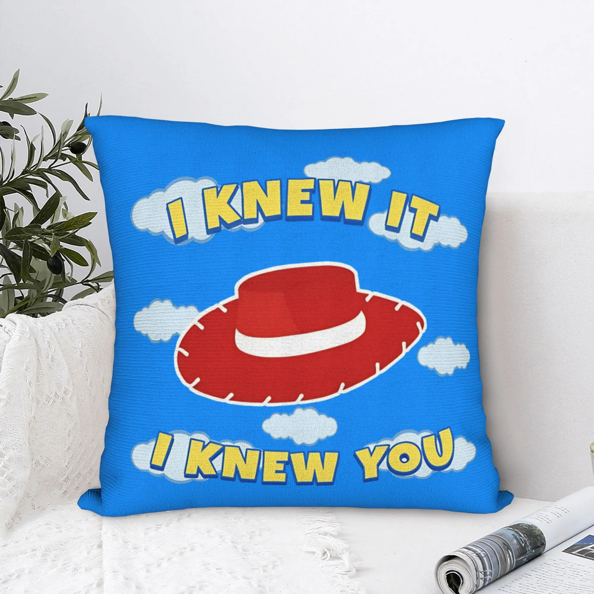 I Knew It I Knew You lyric  Square Pillowcases Polyester Car TS5 Cushion Cover Creative Decorative Throw Pillow Case 45*45