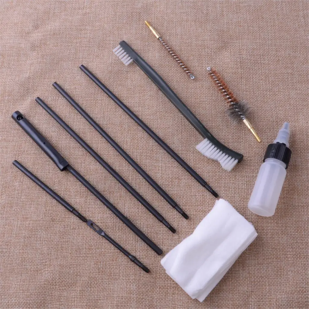 LETAOSK New Brush Rods Cleaning Kit Cleaner for .22 22LR .223 556 Cleaner Brush Mop Clean Tools Accessories