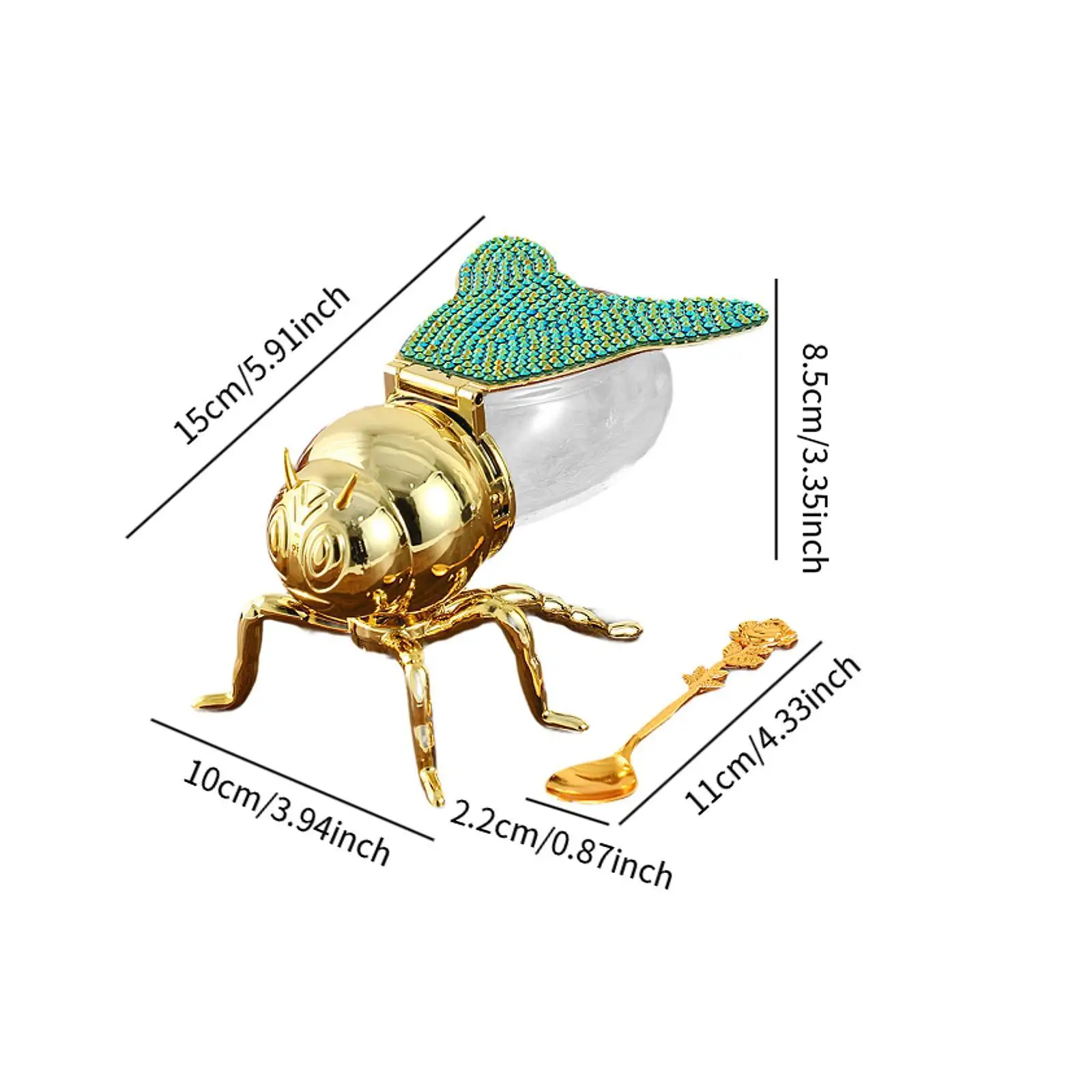 Contenedor de tarro de miel de abeja, azucarero moderno multiusos creativo, olla de almacenamiento para cena, regalo de inauguración de la casa, fiestas, té festivo