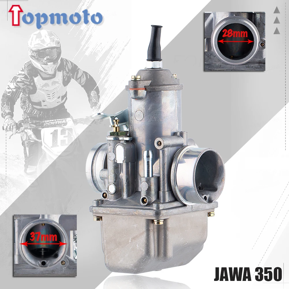 Motorcycle 28mm Carburetor For JAWA 350 TS Type 638 639 640 12V Vergaser Motorcycle Carbn Scooter Dirt Pit Bike