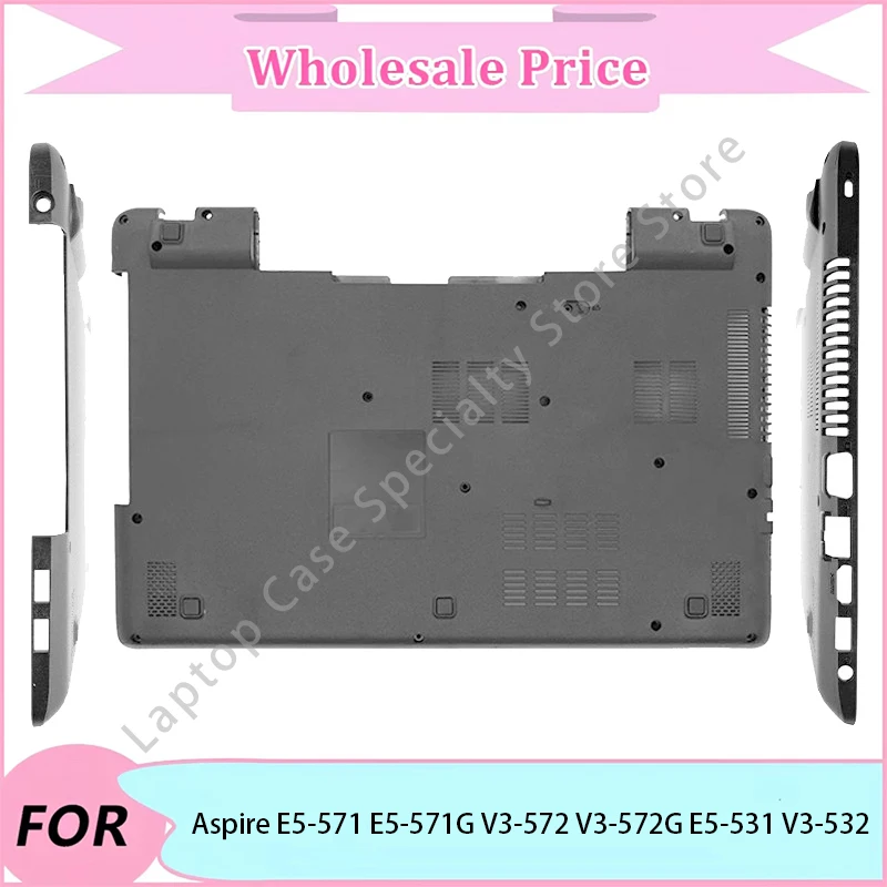 Nuevo para Aspire E5-571 E5-571G V3-572 V3-572G E5-531 V3-532 funda/reposamanos/cubierta inferior/bisagra/portátil LCD contraportada/bisel frontal