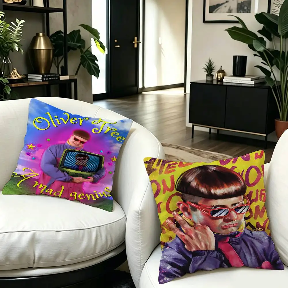 O-Oliver Tree Singer Pillow Anime Pillow Sofa Bed Head Pillow Cover Cushion Cover 45x45 cm Fashion