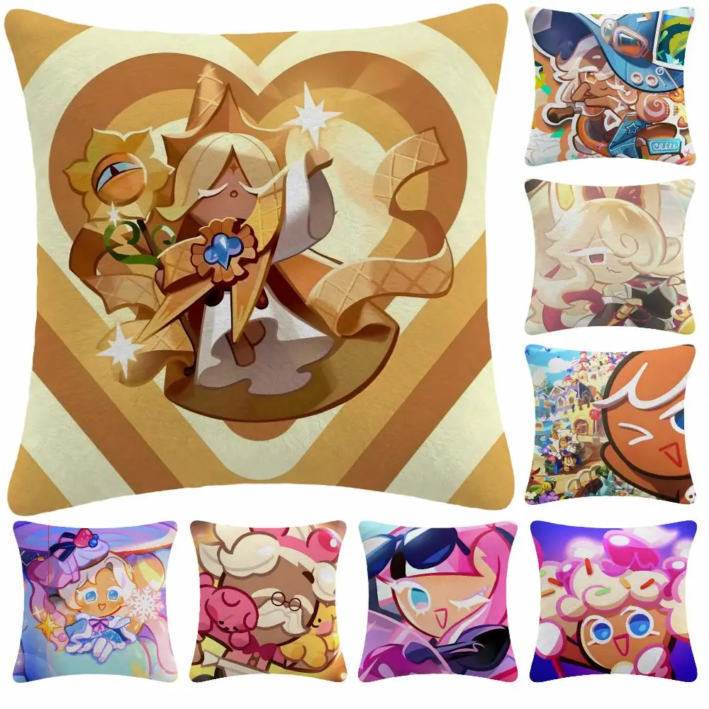 Game Adventure C-CookieRun OvenBreak Cushion Cover Soft Plush  throw pillow Sofa Bedroom Living Room Car Dorm Home Decor Gift