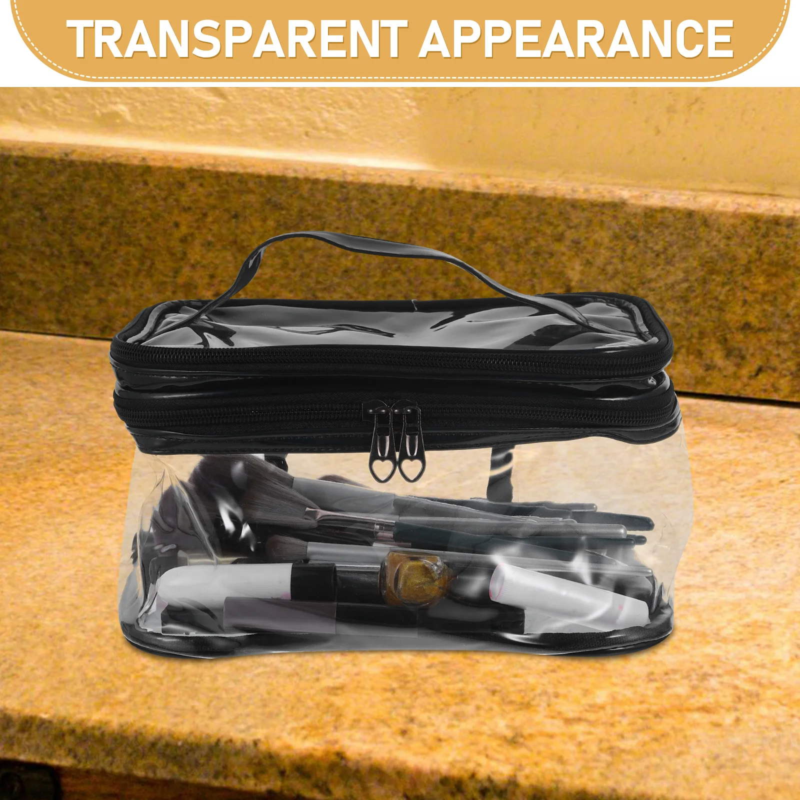 

Large Clear Portable PVC Travel Toiletry Toiletry Bag ganizer Waterproof Makeup Bag Storage Container