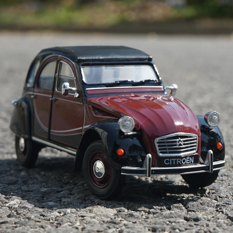 

Welly 1:24 Citroen 2CV 6 Charleston Alloy Classic Vintage Car Model Diecast Metal Toy Classic Car Model Collection Gift