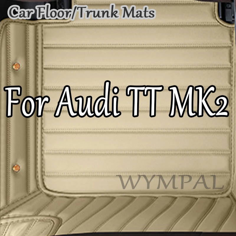 

Luxury Custom Automotive Car Floor Mats For Audi TT MK2 2008 2009 2010 2011 2012 Auto Luxury Leather Men Women Car Mats Full