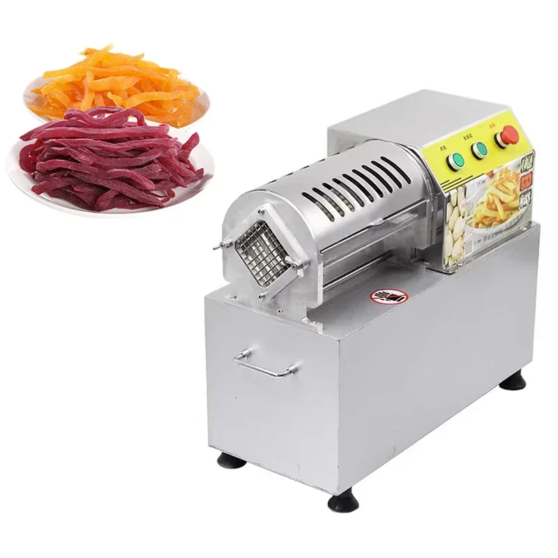 Commercial Potato Strip Cutter Vegetable Radish Cucumber Cutting Machine Electric French Fries Machine Fries Cutting Machine