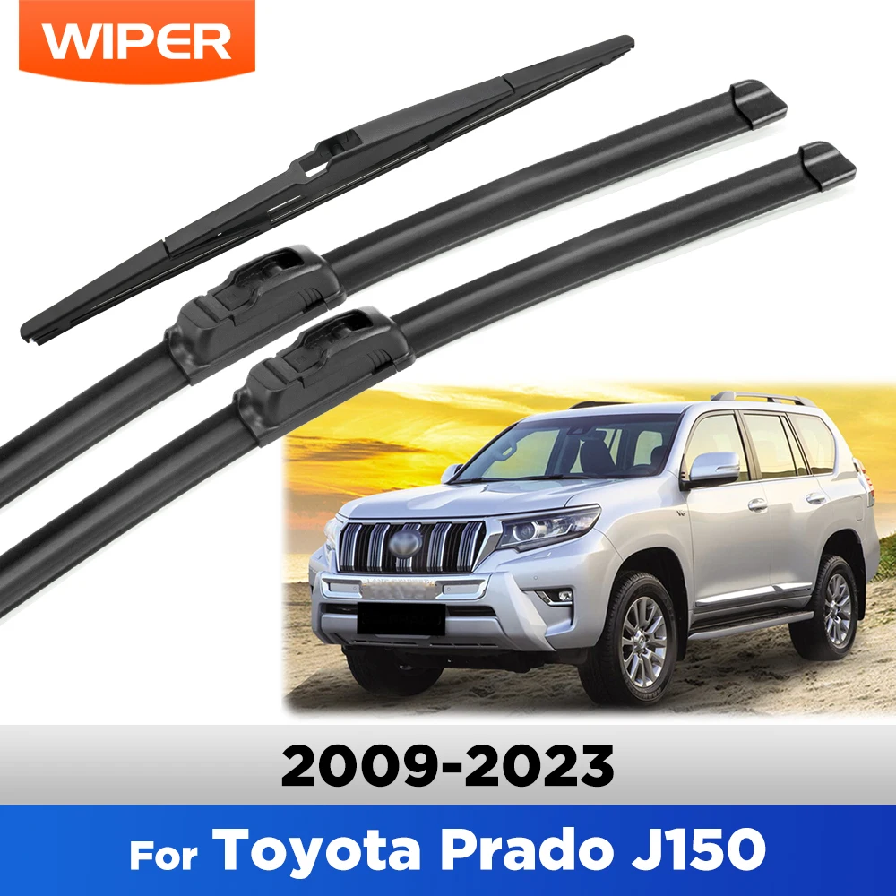 

For Toyota Prado J150 2009-2023 2010 2011 2012 Wiper Front & Rear Wiper Blades Windshield Windscreen Window Brushes 26"+20"+12"