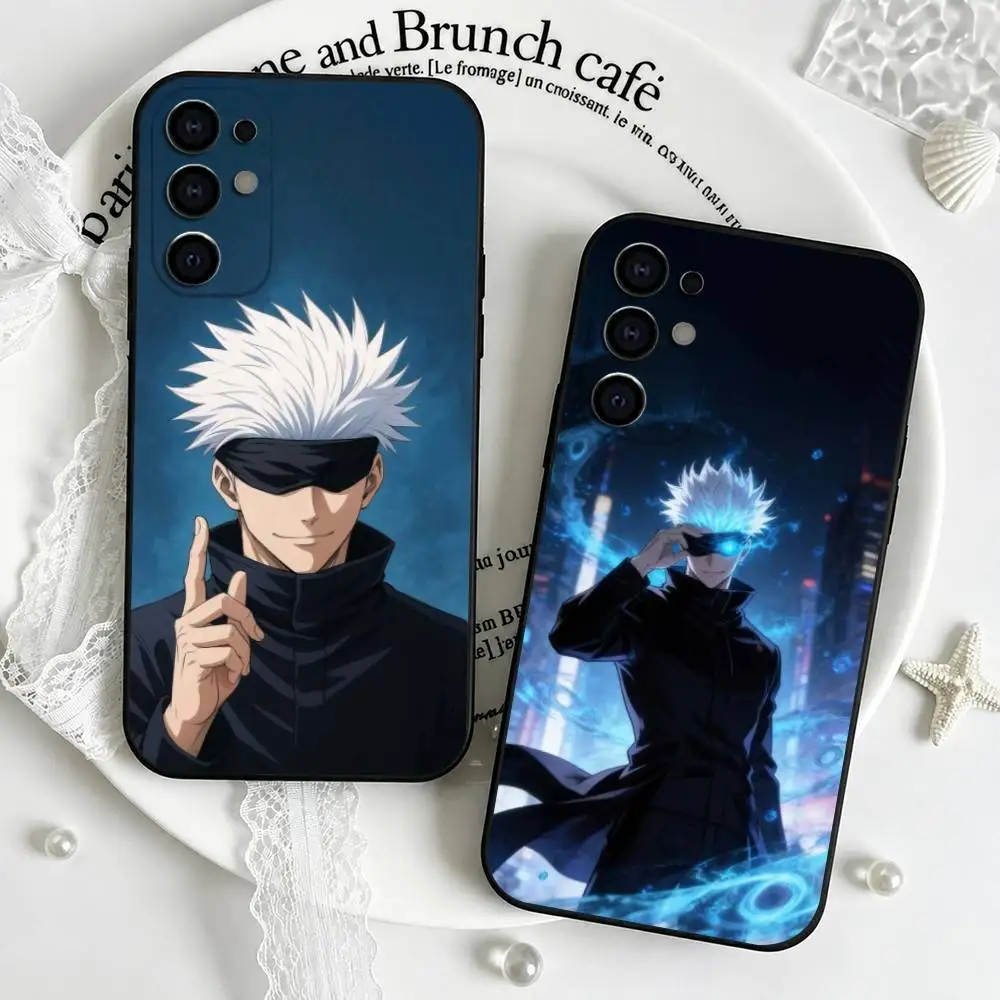 Jujutsus Kaisens Gojo  Phone Case Black Silicone Soft For Samsung S25,S24,S21,S22,S23,S30,Ultra,S20,Plus,Fe,Lite