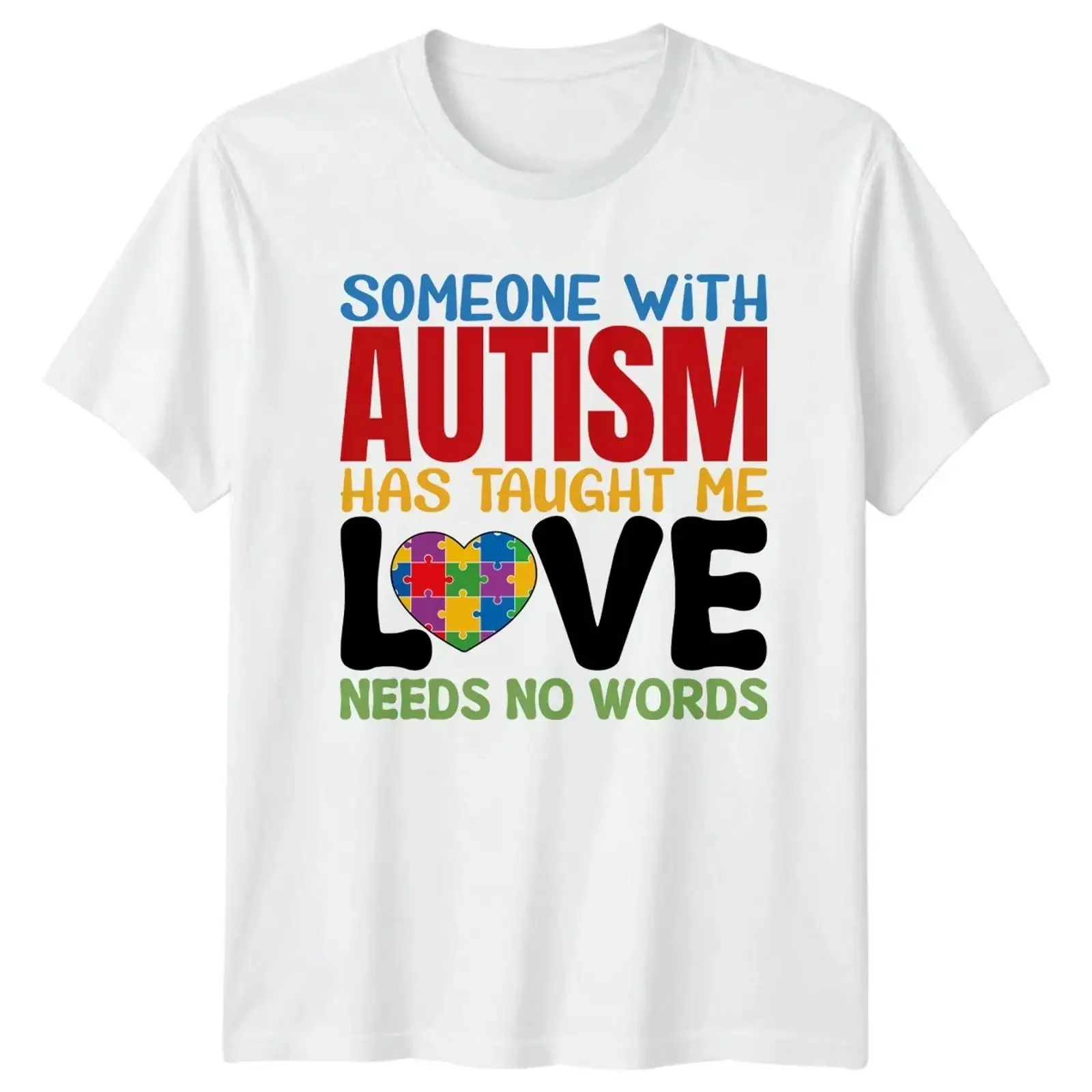 Someone With Autism Has Taught T Shirt Awareness Advocacy Bild 1 von 4 vintage Washed streetwear fashion Comfortable Slightly