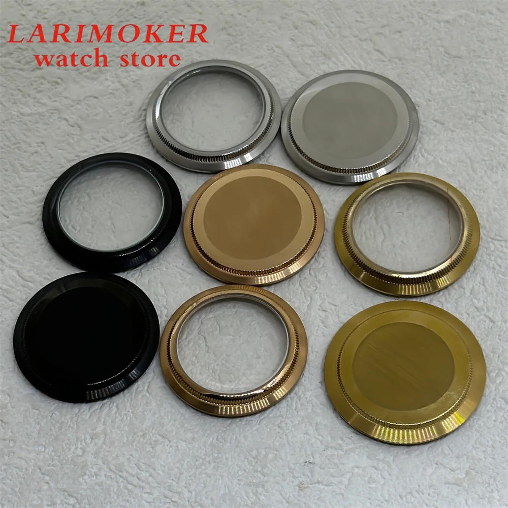 BLIGER glass/solid back, stainless steel back for 36mm38mm39mm40mm case