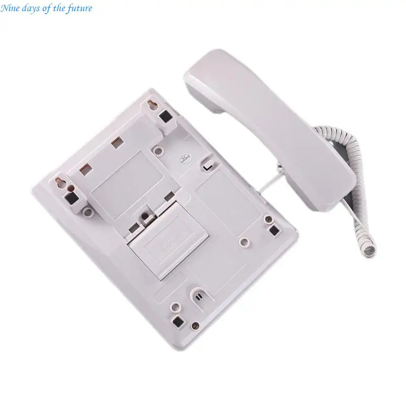 Stylish Desktop Corded Telephone with CallerID Display Record Last Number Redial E65A