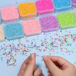 2000pcs 2.5mm Colorful Japanese Glass Seed Loose Beads Round Spacer Beads for Jewelry Making DIY Handmade Bracelet Accessories