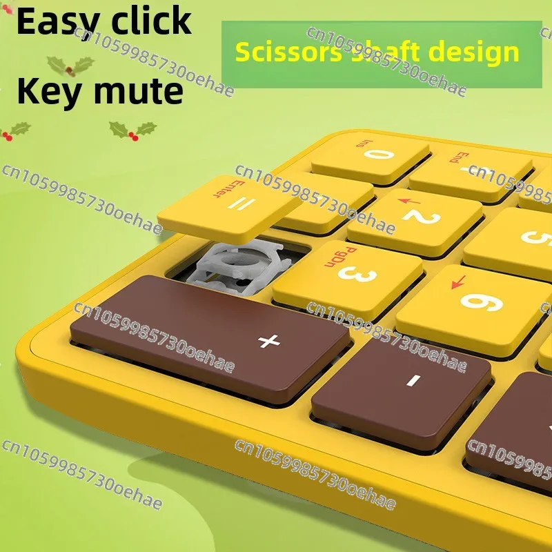 Portable Wired Numeric Keypad 2-in-1 Keypad LCD Onscreen Numeric Keypad with Accounting Calculator