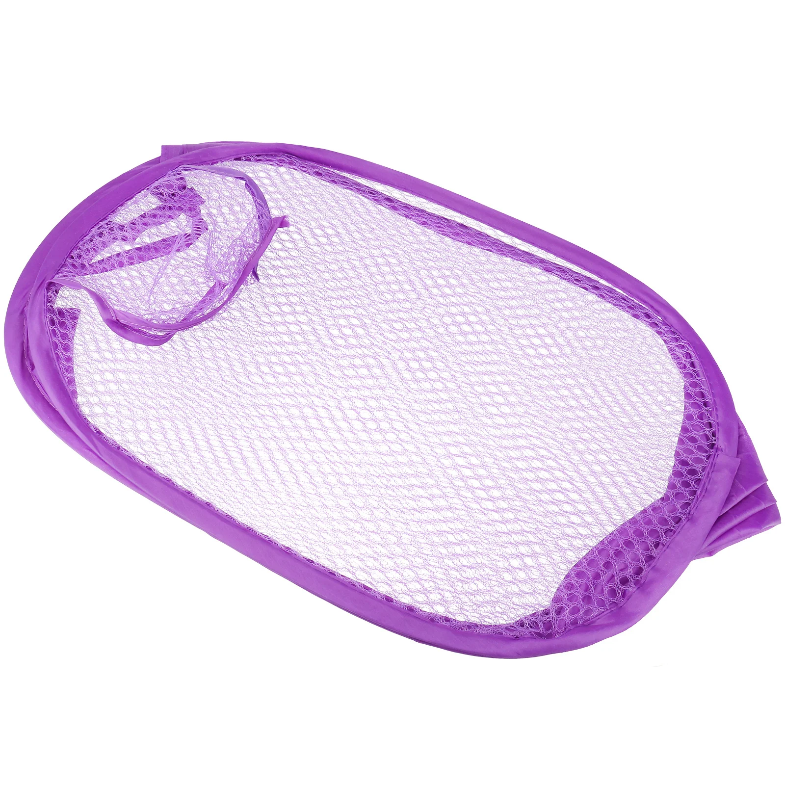 سلة غسيل شبكية سهلة الفتح قابلة للطي، أرجوانية، مسكن جامعي، شقة تخزين للتخييم، مقابض كاملة الحمل قابلة للتنفس #3