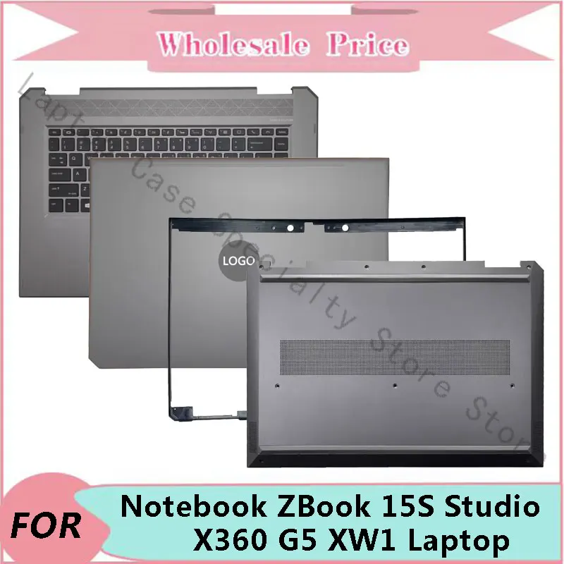 New For HP Notebook ZBook 15S Studio X360 G5 XW1 Laptop LCD Back Cover Front Bezel Upper Palmrest Bottom Base Case Keyboard Hing