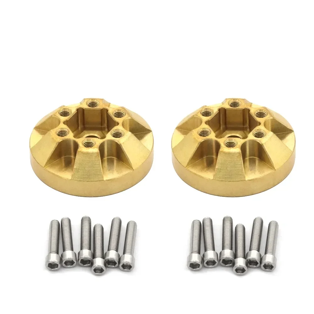 

Brass Internal Weights Brake Disc Counterweight for TRX4 TRX6 Axial SCX10 90046 1/10 RC Crawler VP Wheel Hub