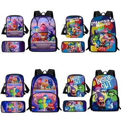 Bolsas escolares de grande capacidade para meninos e meninas, mochilas de Anime Inside Out fofas, bolsa de ombro, estojo, pupila, melhor presente para criança