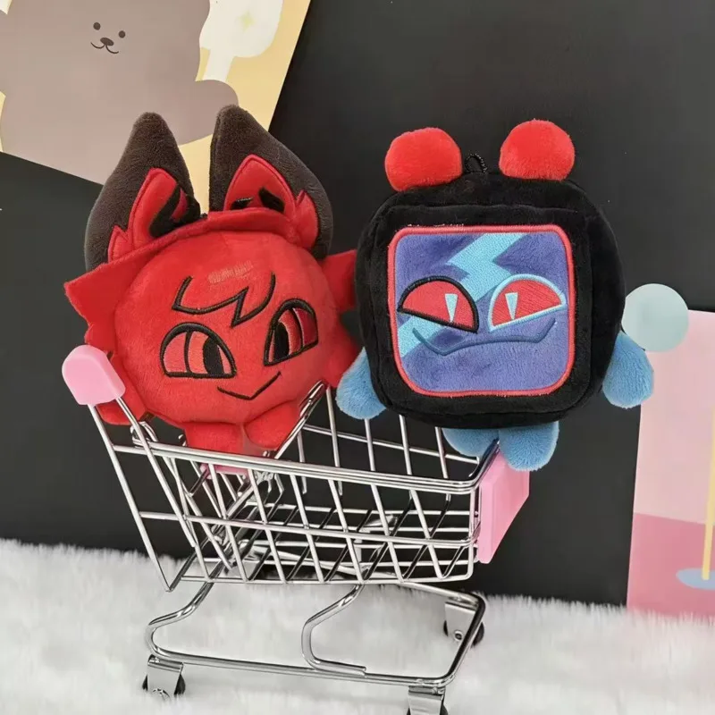 

New Hazbin Hotel Hell Inn Pendant Plush Doll 10cm Cartoon Cute Soft Evil Boss Vox Keychain Plush Doll Toy Periphery For Kid Gift