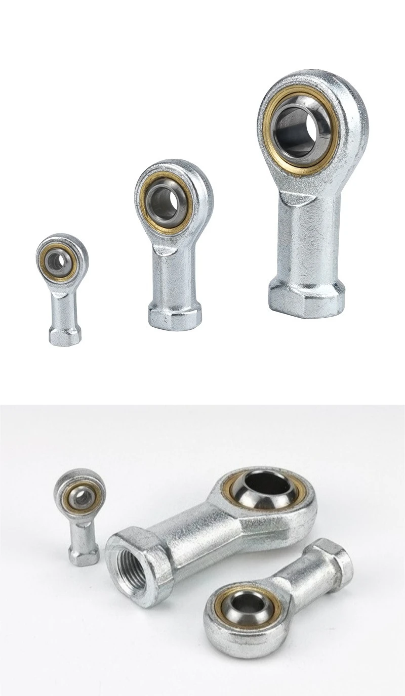 Pneumatic Cylinder Rod End Bearing M5 to M10 Heim Joint 8mm 10mm 12mm Linkage Ball Joint for Industrial Automation Machinery