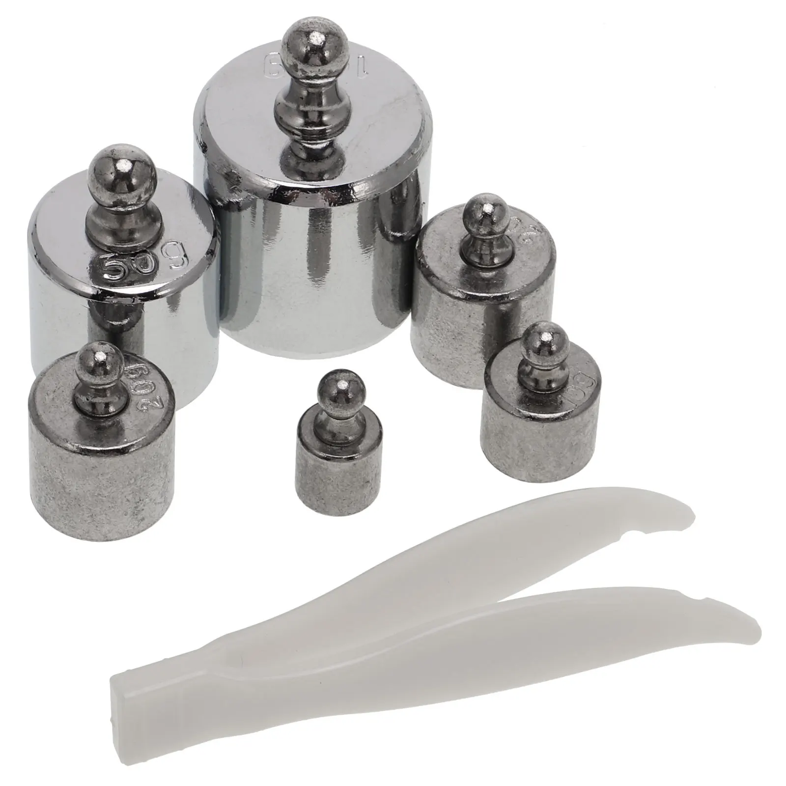 6 قطعة مجموعة أوزان معايرة الصلب أوزان مقياس الدقة للاستخدام التعليمي التجاري للمختبر معايرة التوازن