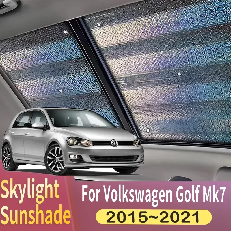 

Sunroof Sunshade Suitable For VW Volkswagen Golf Mk7 2015~2021 2016 2017 Car Panoramic Roof Heat Shield Window Sunshade Anti-UV