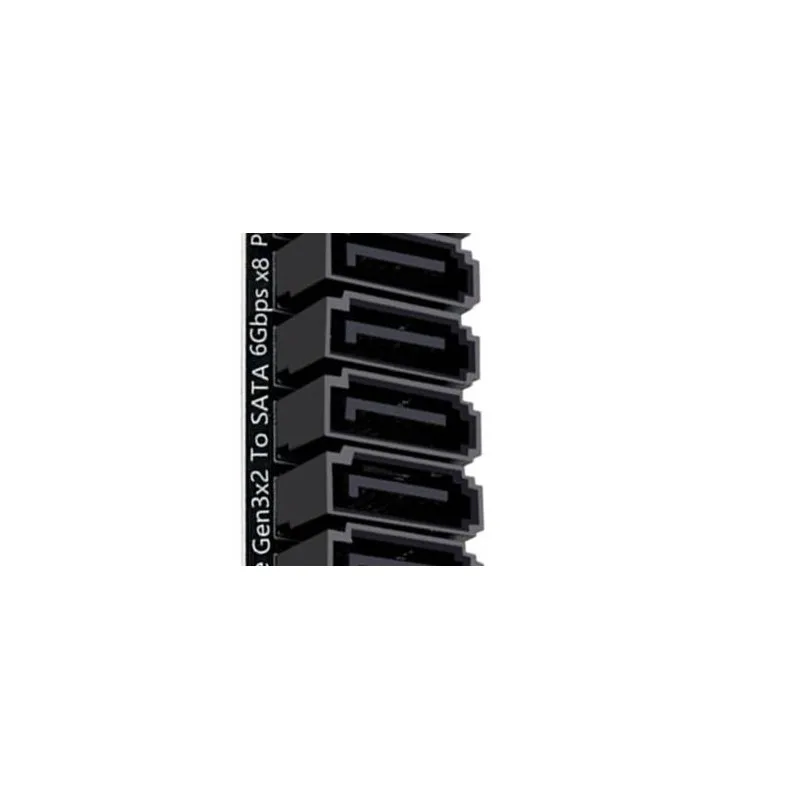 M.2 To SATA3.0 Adapter Card YLB3118 6Gbps 8 Port M.2 NVMe To SATA 3.0 Expansion Card with Smart Indicator for Desktop PC