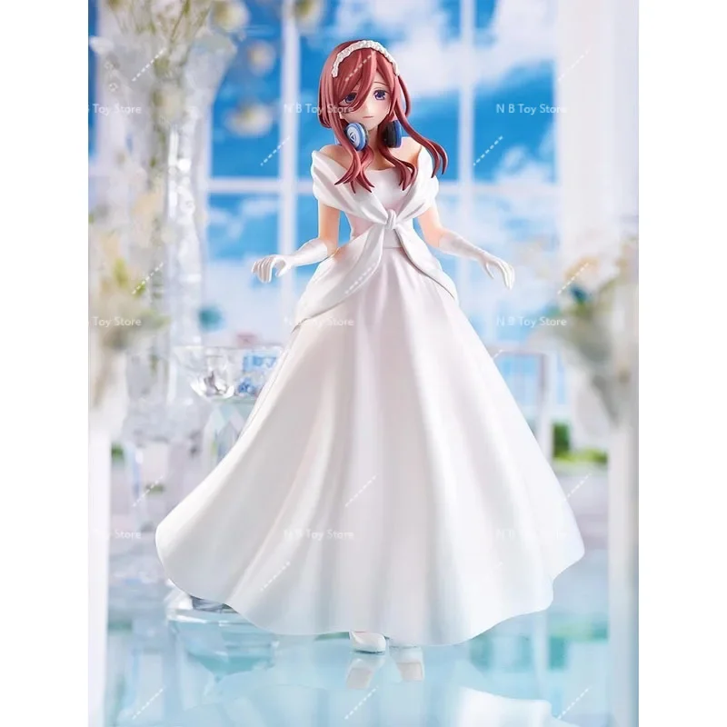 Bandai vraiment la Quintessence Quint Uplets figurine d'anime Nakano Ichika Yotsuba robe de mariée figurine jouet pour enfants cadeau