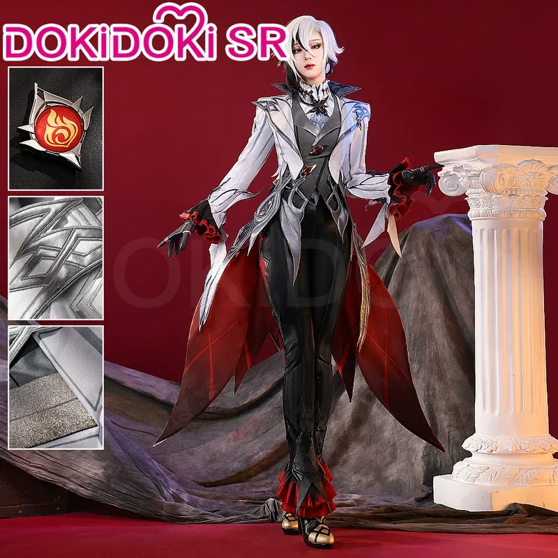 2025 nowy w magazynie gra Cosplay Genshin Impact【S-2XL】DokiDoki-SR kostium damski Fatui Harbinger Arlecchino abc