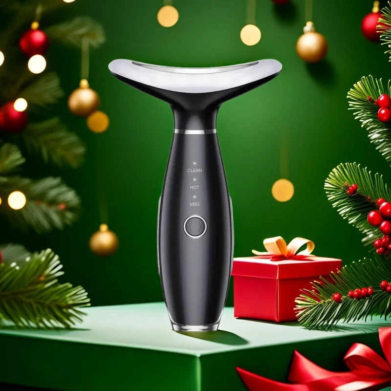 هدية عيد الميلاد EMS مكركرنت، جهاز محمول للرقبة مع وظائف التسخين والنبض، مضاد للتجاعيد والثبات، إعلان متعدد المستويات #2