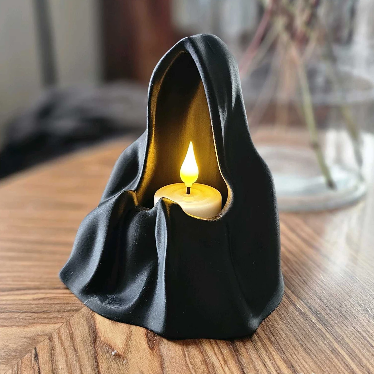 Cross-Border Dark Grim Reaper Cloak Candlestick For Gothic Horror-Style Desktop Decoration Scenario