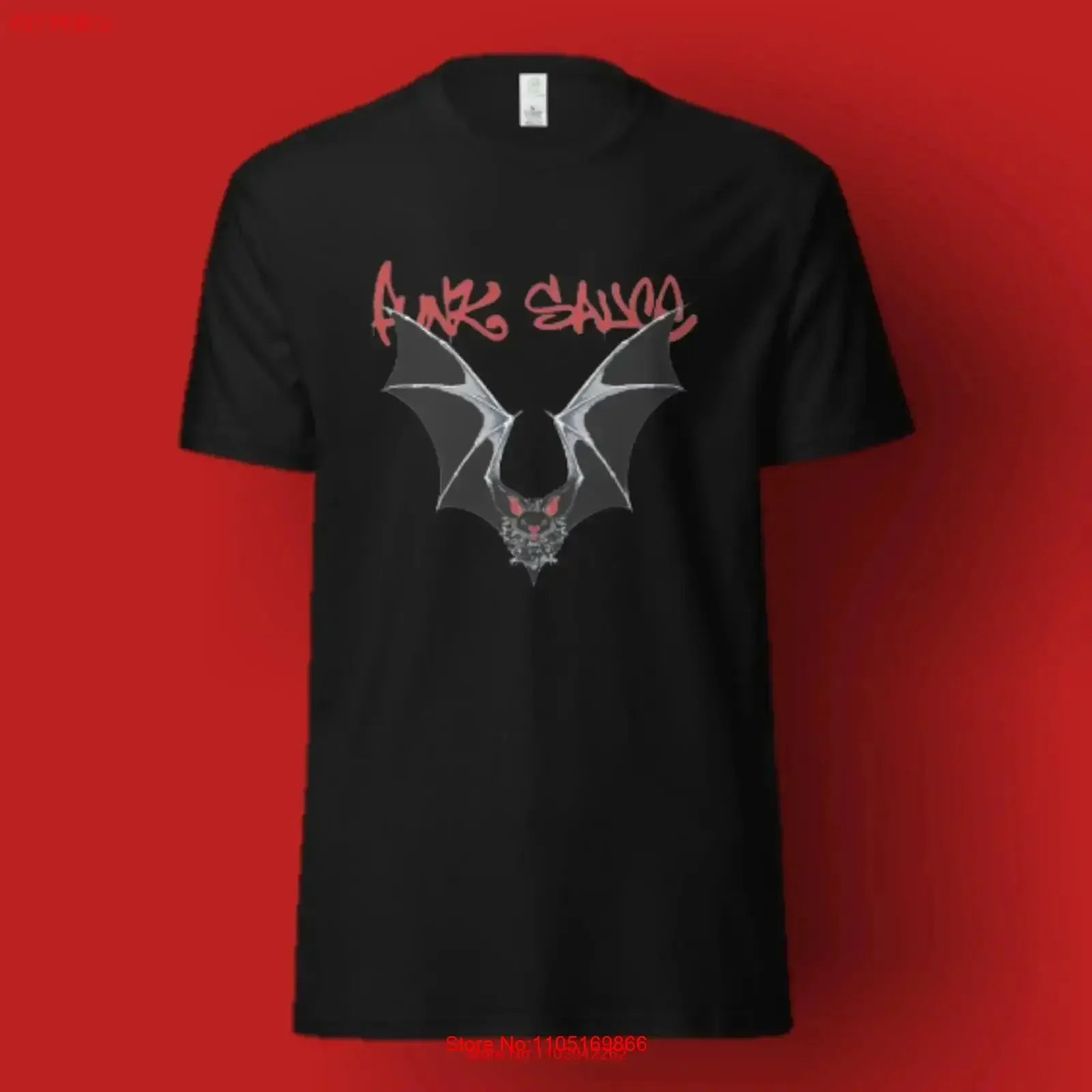 Punk Sauce Night Flight T Shirt Rock bat crazy limited edition tee concert band merchandise black vintage Washed fashion Casual