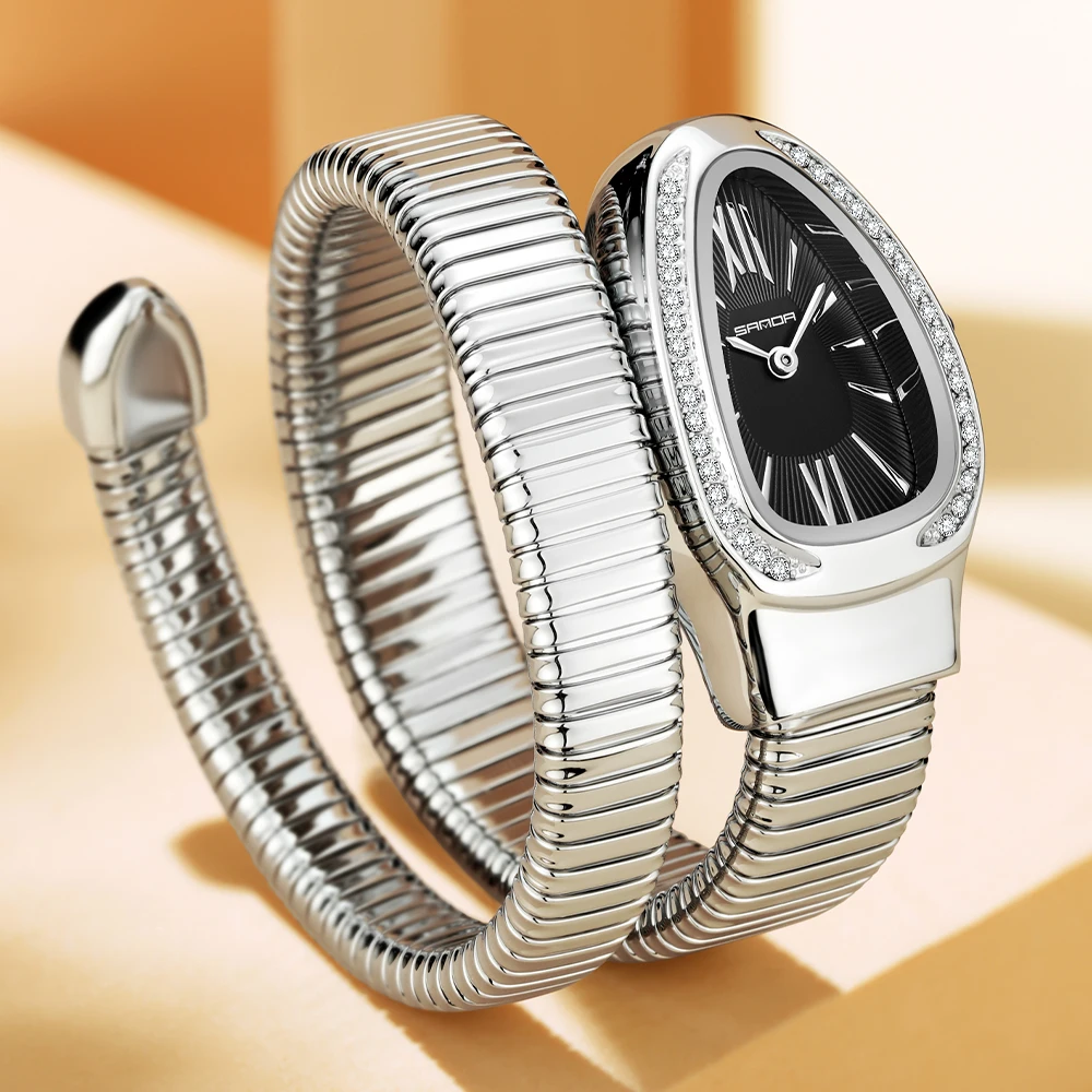 แฟชั่นงูรูปร่างสุภาพสตรีควอตซ์นาฬิกาผู้หญิง 2025 Pagani Design กันน้ําผู้หญิงนาฬิกาข้อมือ Reloj Mujer Feminino นาฬิกา