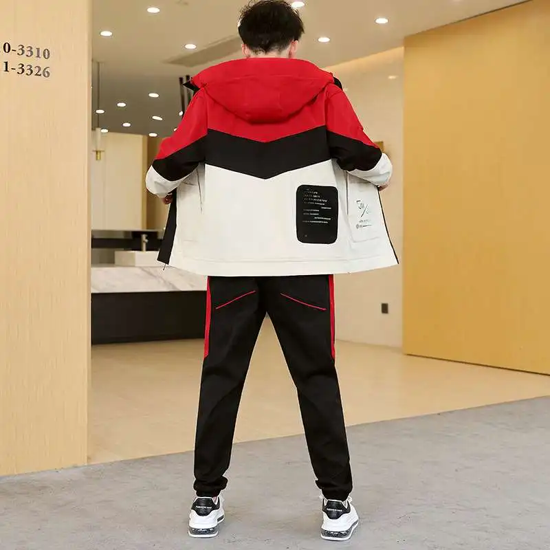 Autumn Men's 2-Piece Suit Jacket Casual Sportswear Long Sleeve Twopiece Coat Men's Fashion Comfortable Fit Autumn Jacket - view 4