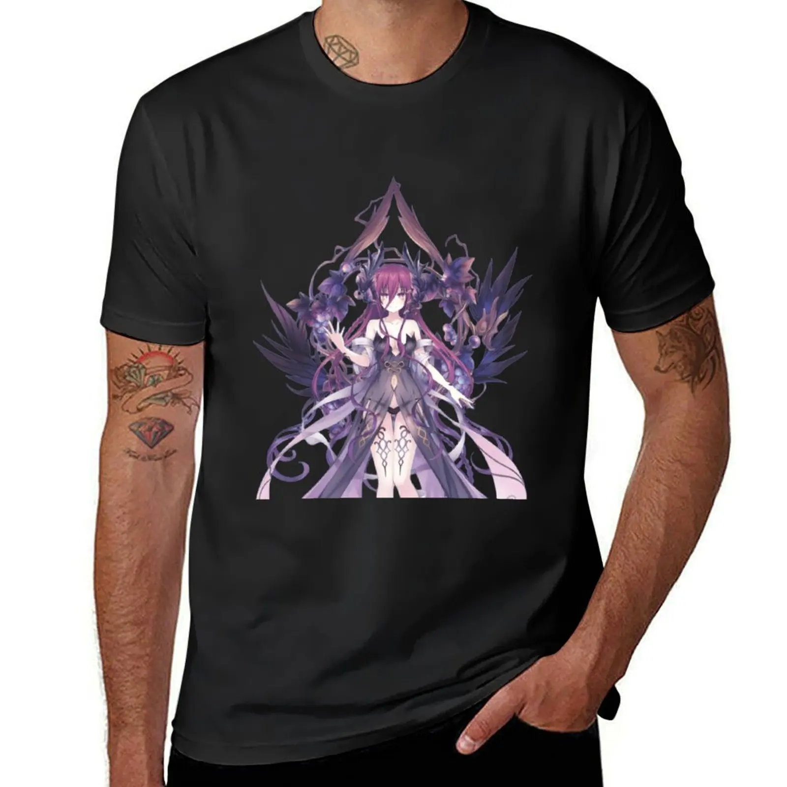 Date a live v T-Shirt blanks customs korean fashion tees Men's t shirts