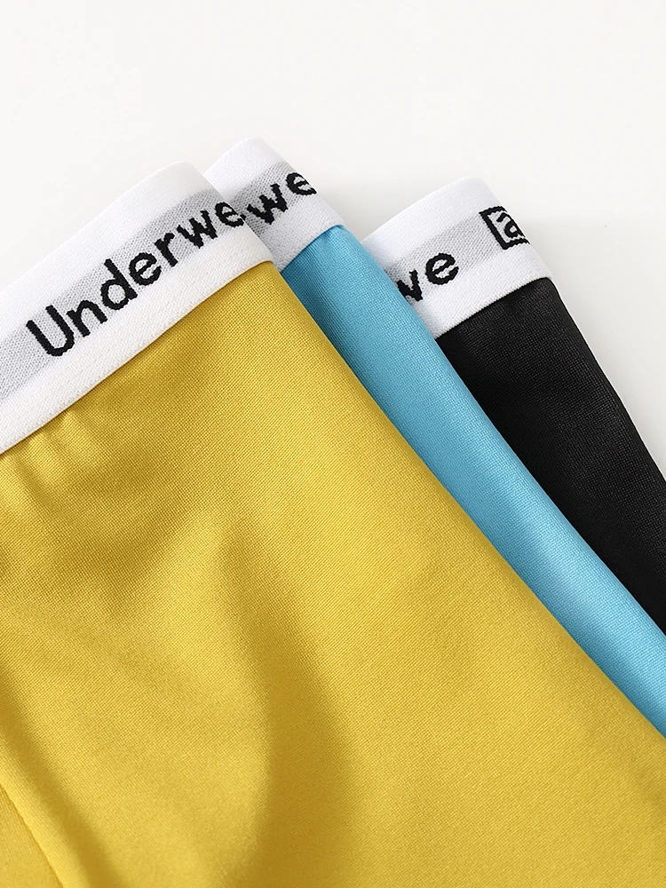 5 عبوات من بوكسر البوليستر للرجال - حزام خصر "Underwe"، 5 قطع، لون خالص #3