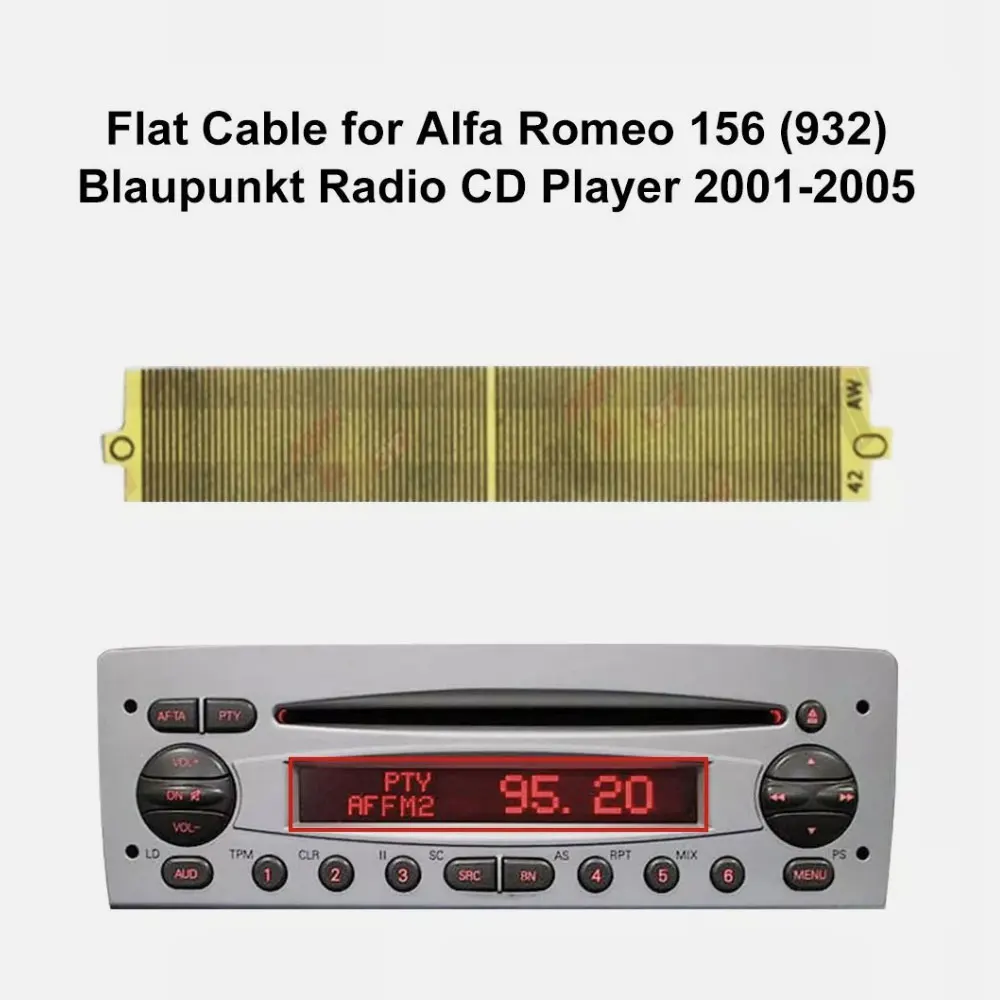 Flat Cable for Alfa Romeo 156 (932) Fiat Punto 188 Blaupunkt Radio CD Player