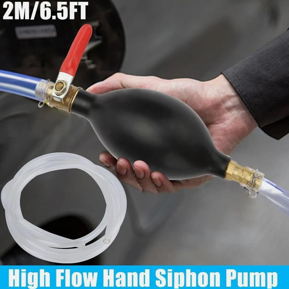 

2 м/6,5 футов ручной насос для перекачки масла, воды и топлива для масла, воды, бензина, дизельного топлива, перекачки жидкости, газовый сифонный насос
