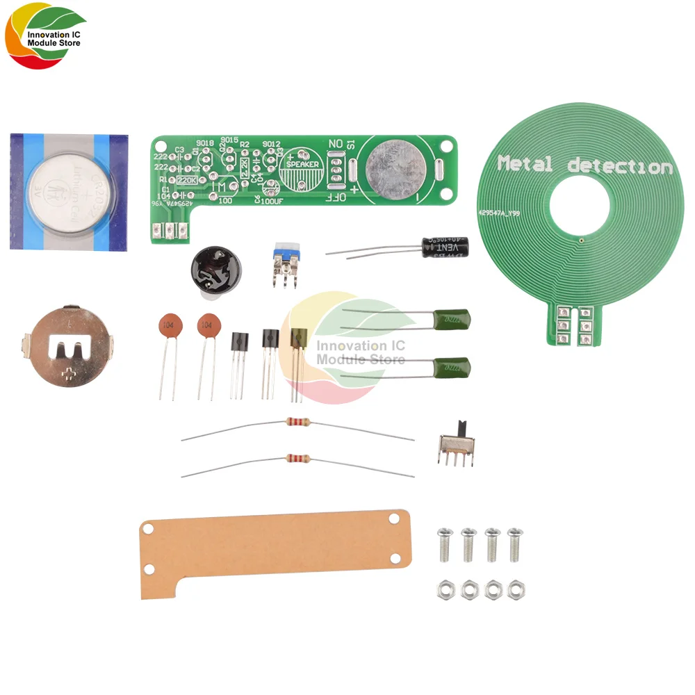 Simple Metal Detector Electronic Kit Making Parts DIY Metal Detector High Sensitivity Treasure Hunt Gold Detector DIY Kit Module