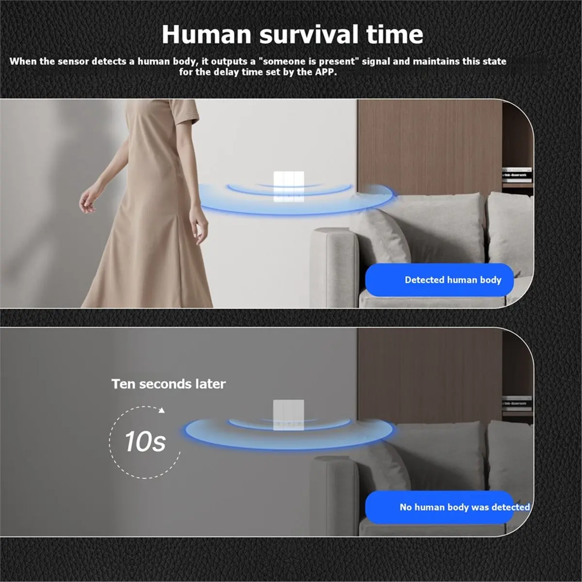 Tuya Zigbee Smart Light Switch 10GHz Millimeter-Wave Human Presence Switch Voice APP Remote Control Home Neutral Wire