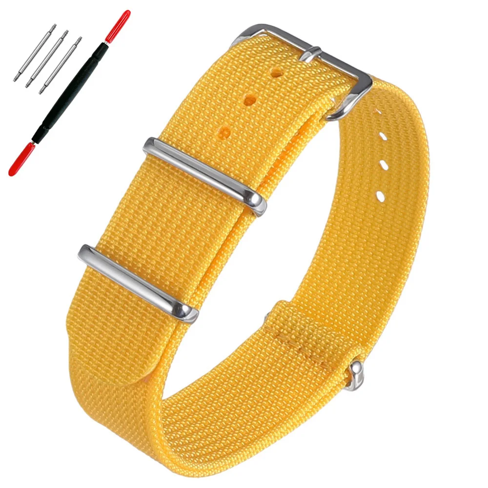 Neues geripptes Nylon-Uhrenarmband, universelles Segeltuch-Uhrenarmband 16mm 18mm 19mm 20mm 21mm 22mm 24mm, Militäruhrenarmband – Detail 19